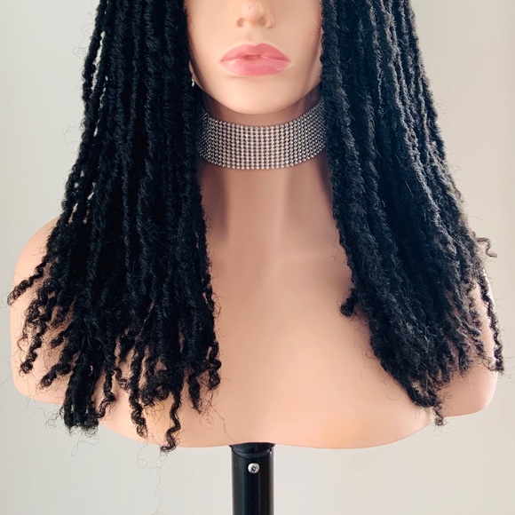Put On & Go 20” Premium Fiber Black Dreadlock Wig for Daily Wear or Events - Picture 6 of 12